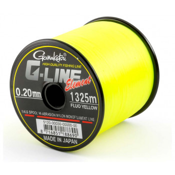 Леска Gamakatsu G-Line Element Fluo Yellow 0.35mm, 9.30kg 920m