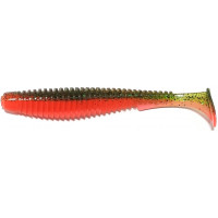 Силикон FishUp U-Shad 4" (8шт) #205 - Watermelon/Flo Orange