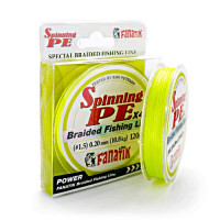 Шнур FANATIK Spinning PE X4 150m 0.4/0.10mm Yellow