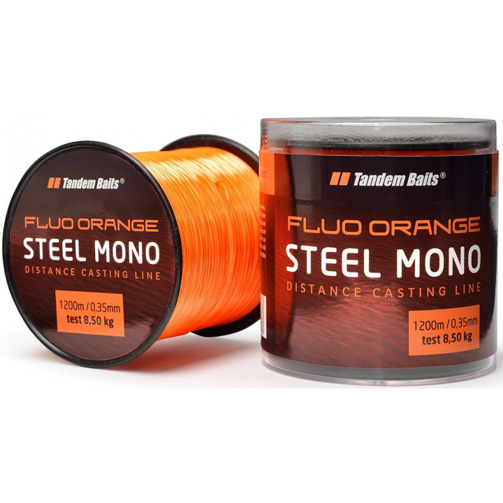 Лісочка Tandem Baits Steel Mono Fluo 600m 0.30mm Fluo Orange