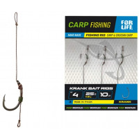 Поводок бойловый ProfMontazh KRANK BAIT RIGS (4кр/10см/25Lb/11,5кг) (3шт/пачка)