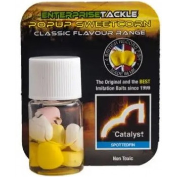Искусственная кукуруза Enterprise Tackle в дипе Pop-Up Spotted Fin Catalyst Yellow/Pink/Wthite