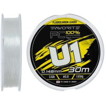 Флюорокарбон Favorite U1 FC 30m #8.0/0.47mm 30.5lb/13.84kg