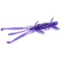 Силикон FishUp Shrimp 4.5" (7pcs.), #060 - Dark Violet/Peacock & Silver