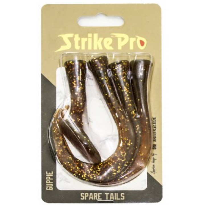 Хвост силиконовый Strike Pro Guppie Jr 110S(4шт) MOG NEW