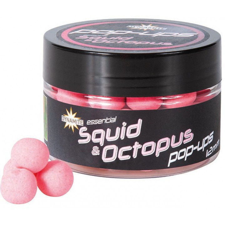 Бойлы Dynamite Baits Fluro Pop Ups Squid & Octopus 12mm