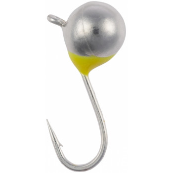 Мормышка вольфрамовая Viking Fishing Round+drop 0.65g 4mm Silver (1шт)