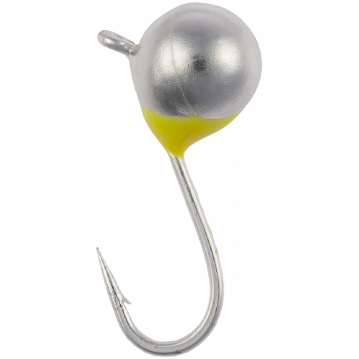 Мормышка вольфрамовая Viking Fishing Round+drop 0.65g 4mm Silver (1шт)