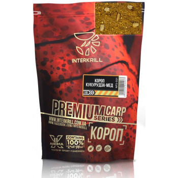Прикормка INTERKRILL Premium Карп-Кукуруза-Мед 1kg