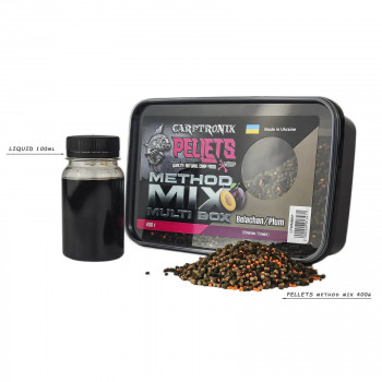 Метод Мікс + Ліквід Carptronik Multi Box Belachan/Plum (Белачан/Слива) 400g