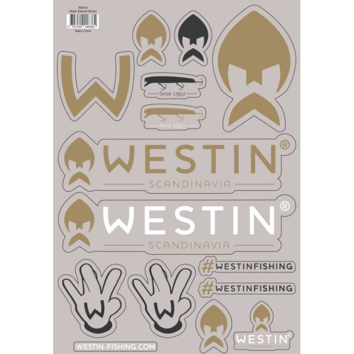 Наклейки Westin Stickers A4