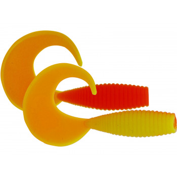 Силикон Kinetic Curlypup 5.1cm 2g Yellow/Orange (10шт) Garlic