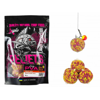 ПВА стіки Carptronik Lazy PVA Stick-Pellets Fruit Mix (Фруктовий мікс) 15шт