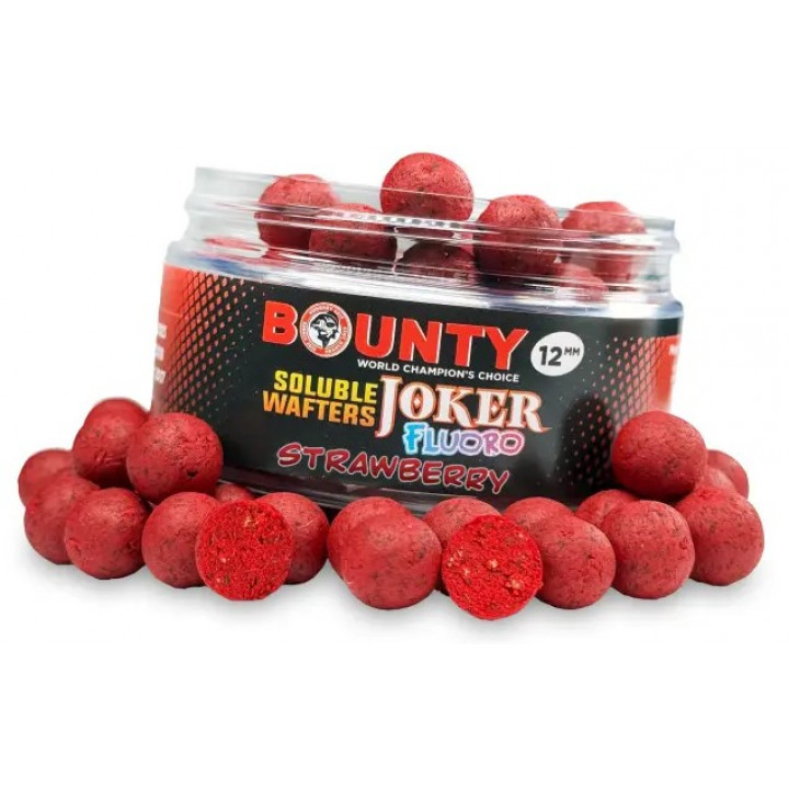 Бойлы Bounty Fluoro Joker Strawberry 10mm (Клубника)