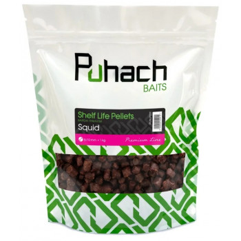 Варені гранули Puhach Baits Shelf Life Pellets 1 kg - Squid 12/14mm