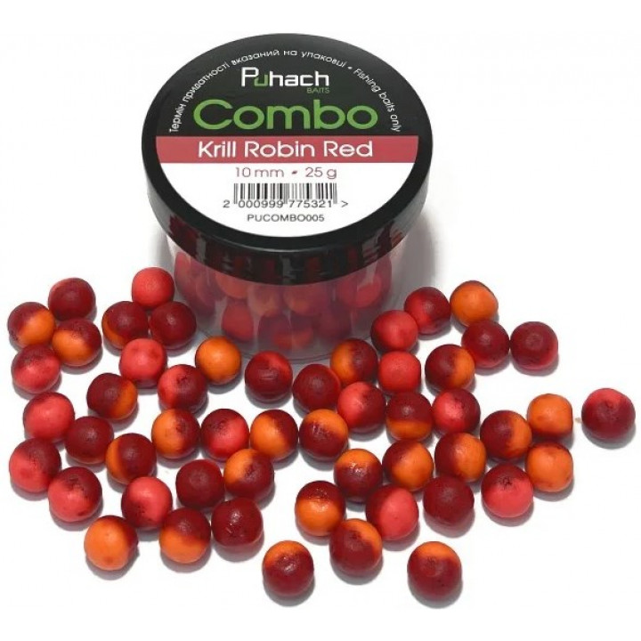 Puhach Baits Combo 10mm - Krill Robin Red