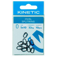 Кольцо заводное Kinetic Oval Splitring 4X8mm 10шт