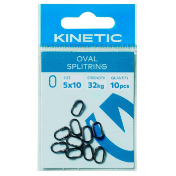 Кольцо заводное Kinetic Oval Splitring 4X8mm 10шт