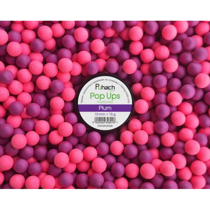 Бойлы Puhach Baits Pop Ups 10mm Multicolor - Plum (Слива)
