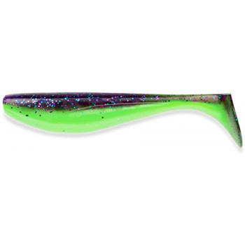 Силикон FishUp Wizzle Shad 5" (4шт) #221 - Violet/Lime