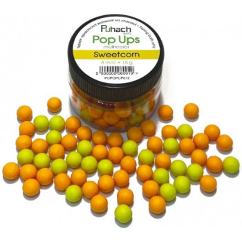 Puhach Baits Pop Ups 8mm Multicolor - Sweetcorn