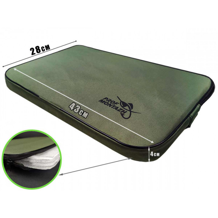 Коврик-сидушка ProfMontazh 43х28х4см (Хаки)