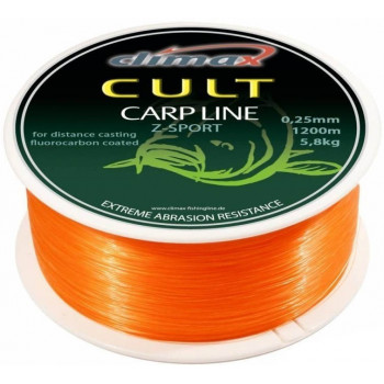 Леска Climax Cult Carp Line Z-Sport orange 0.25mm 1200m 12lb