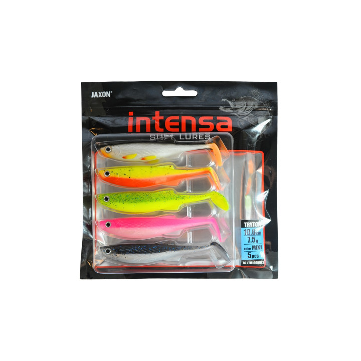 Силикон Jaxon Intensa Tryton 10cm MIX1 5шт/уп