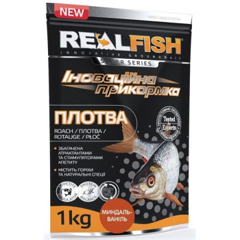 Підгодовування Real Fish Плотва 1kg Мигдаль-Ваніль