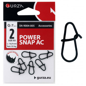Застёжка Gurza SN-9004 Power Snap AC №0 (L11,5 mm, Test 22 kg) 9шт