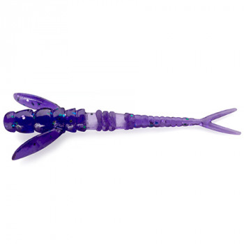 Силикон FishUp Flit 1.5" (10шт) #060 - Dark Violet/Peacock & Silver