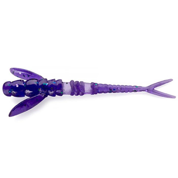 Силикон FishUp Flit 1.5" (10шт) #060 - Dark Violet/Peacock & Silver