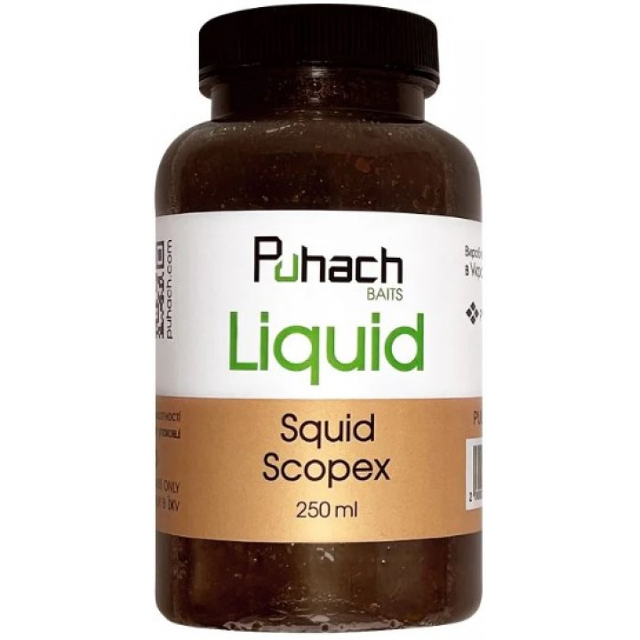 Ліквід Puhach Baits Liquid 250ml - Squid Scopex