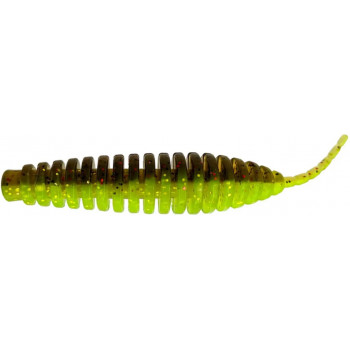 Силикон FishUp Tanta 2.5" (8шт) #203 - Green Pumpkin Flo Chartreuse