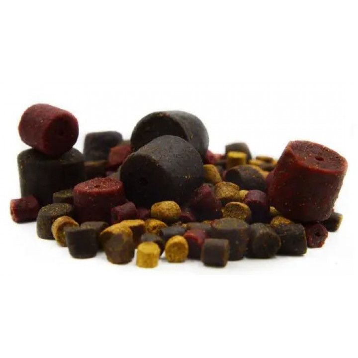 Пеллетс BOUNTY MIX - теплая вода (20+) 2-12mm 0.8kg