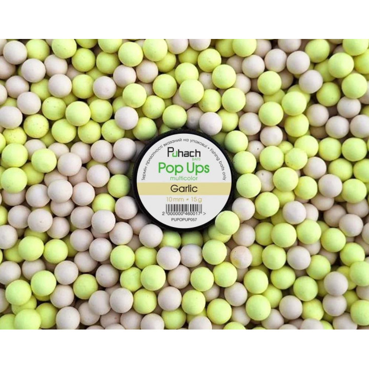 Бойлы Puhach Baits Pop Ups 8mm Multicolor - Garlic (Чеснок)