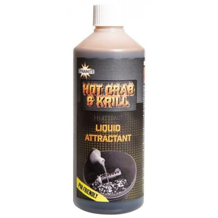 Ликвид Dynamite Baits Hot Crab & Krill Liquid Attractant 500ml