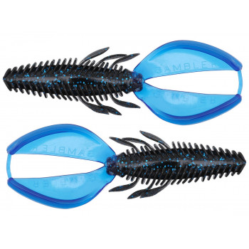 Силикон Gambler Stinger 5.25" Black Blue Blue Tail  1шт