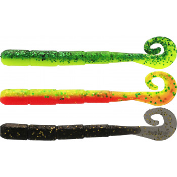 Силикон Westin Ned Worm Curltail 5cm 0.5g Floating Dark Water Mix 23 (6шт/уп)