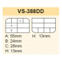 Коробка Meiho Versus VS-388 DD 122х87х34mm BK