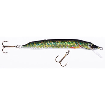 Двухсоставной воблер Jaxon Holo Select Pike 2-section 30g 1.0-3.5m Плавающий P 16cm