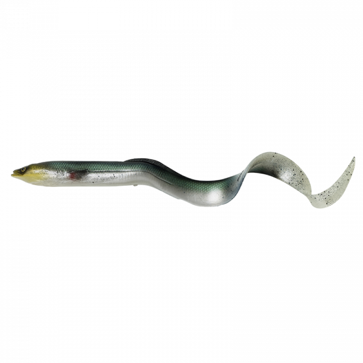 Силикон Savage Gear 3D Real Eel Loose Body 150mm 12.0g Green Silver 1шт