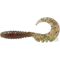 Силикон FishUp Fancy Grub 2" 10шт #045 Green Pumpkin Red & Black