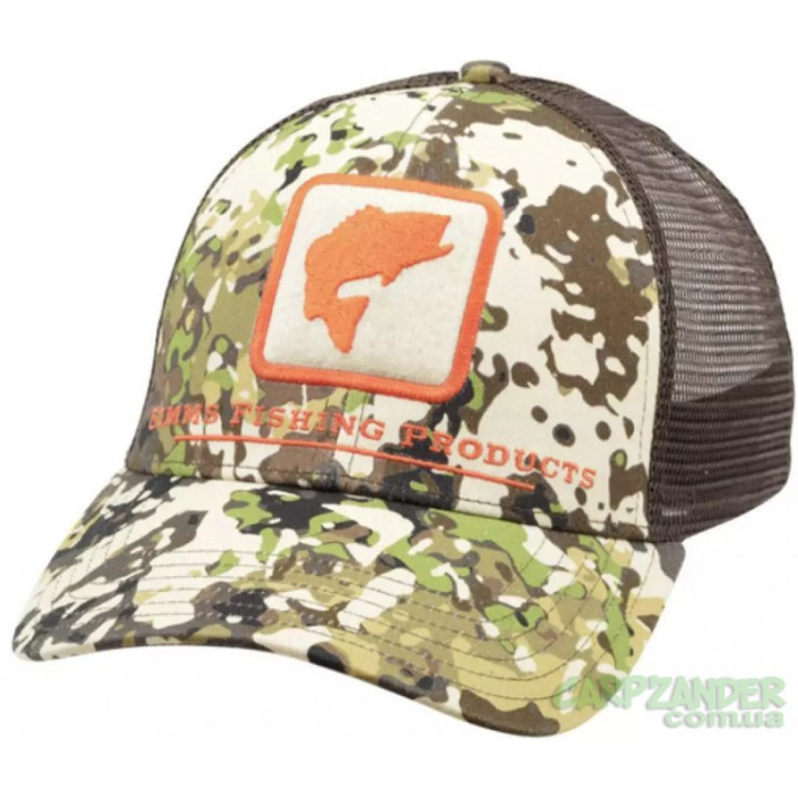 Кепка Simms Bass Icon Trucker River Camo