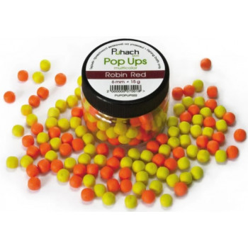 Puhach Baits Pop Ups 6mm Multicolor - Robin Red