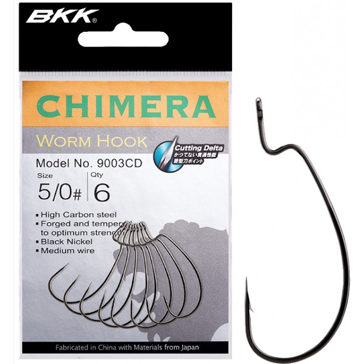 Оффсетный крючок BKK Chimera CD #1/0