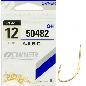 Крючок Owner 50482 AJI-BD №12 Gold 16шт