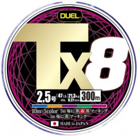 Шнур Duel Tx8 300m 5Color #3.0 (24.9kg 0.30mm)