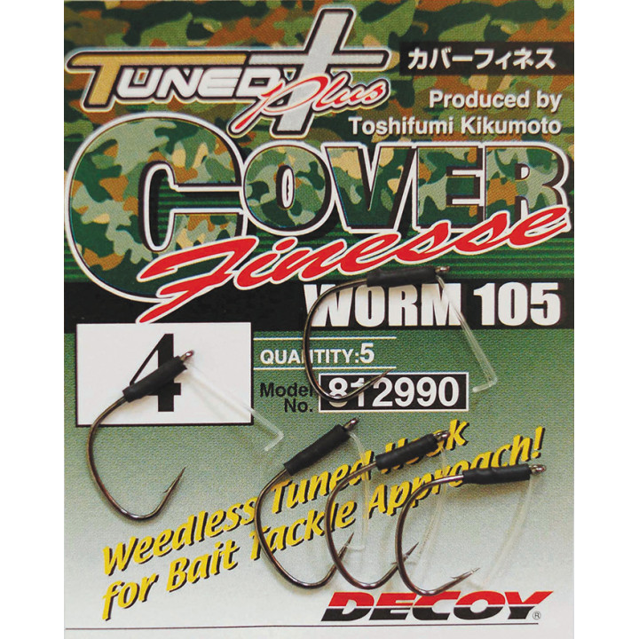 Гачок Decoy Worm105 Cover Finesse #2/0 (5 шт/уп)