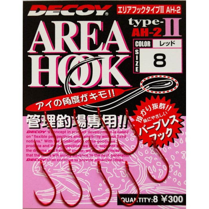 Крючок Decoy Area Hook II Red #14 (8шт/уп)